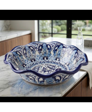 Frutero Hondo de Talavera 30 cm | Casa Stone