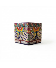 Maceta Cuadrada de Talavera 20x20 cm | Artesanía Mexicana | Casa Stone
