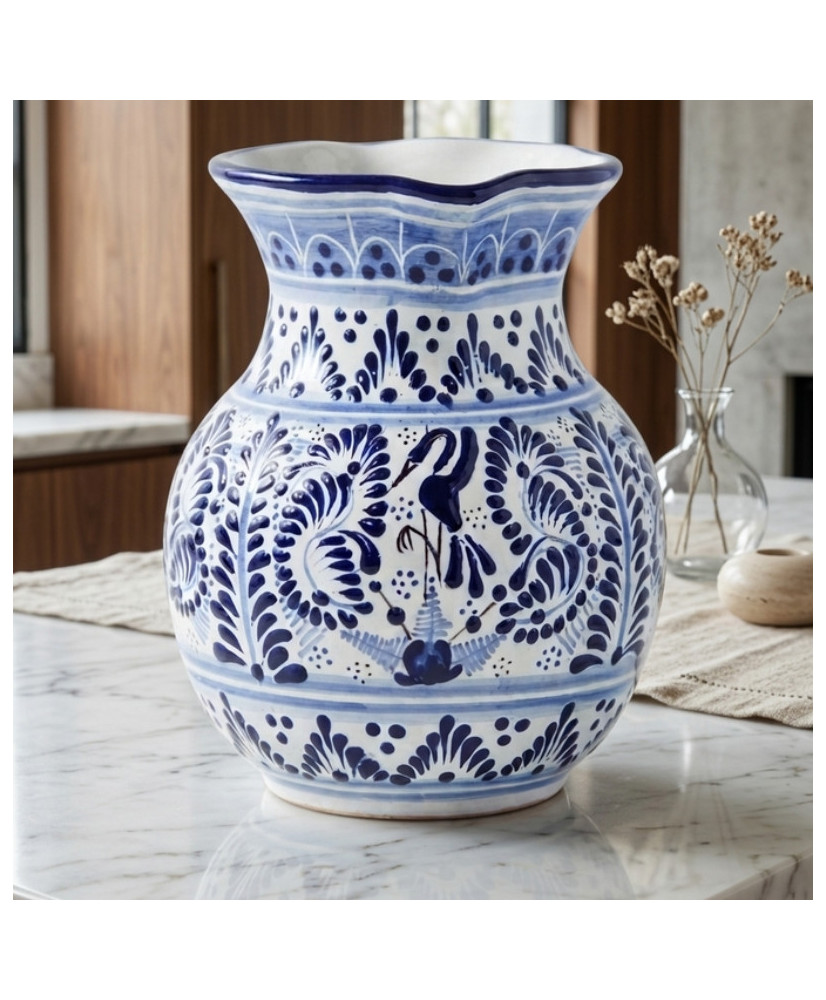 Florero Grande de Talavera 30 cm Artesanal | Casa Stone