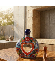 Licorera Corazón de Talavera 600 ml | Artesanía Mexicana | Casa Stone
