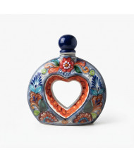 Licorera Corazón de Talavera 600 ml | Artesanía Mexicana | Casa Stone