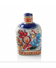 Licorera Cuadrada Multicolor de Talavera | Artesanía Mexicana | Casa Stone