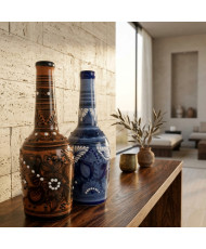 Licorera Sidra de Talavera Artesanal | Artesanía Mexicana | Casa Stone