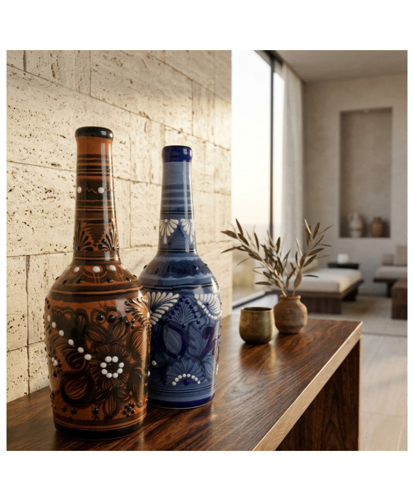 Licorera Sidra de Talavera Artesanal Mexicana | Casa Stone