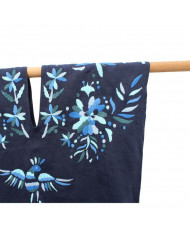 Huipil Otomi Pavo real (Tonos azules)