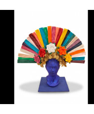 Tocado de Diadema Artesanal para Catrina -  Listoneria estilo Tzintzuntzan.