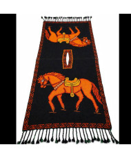 Sarape Artesanal Bordado a Mano.