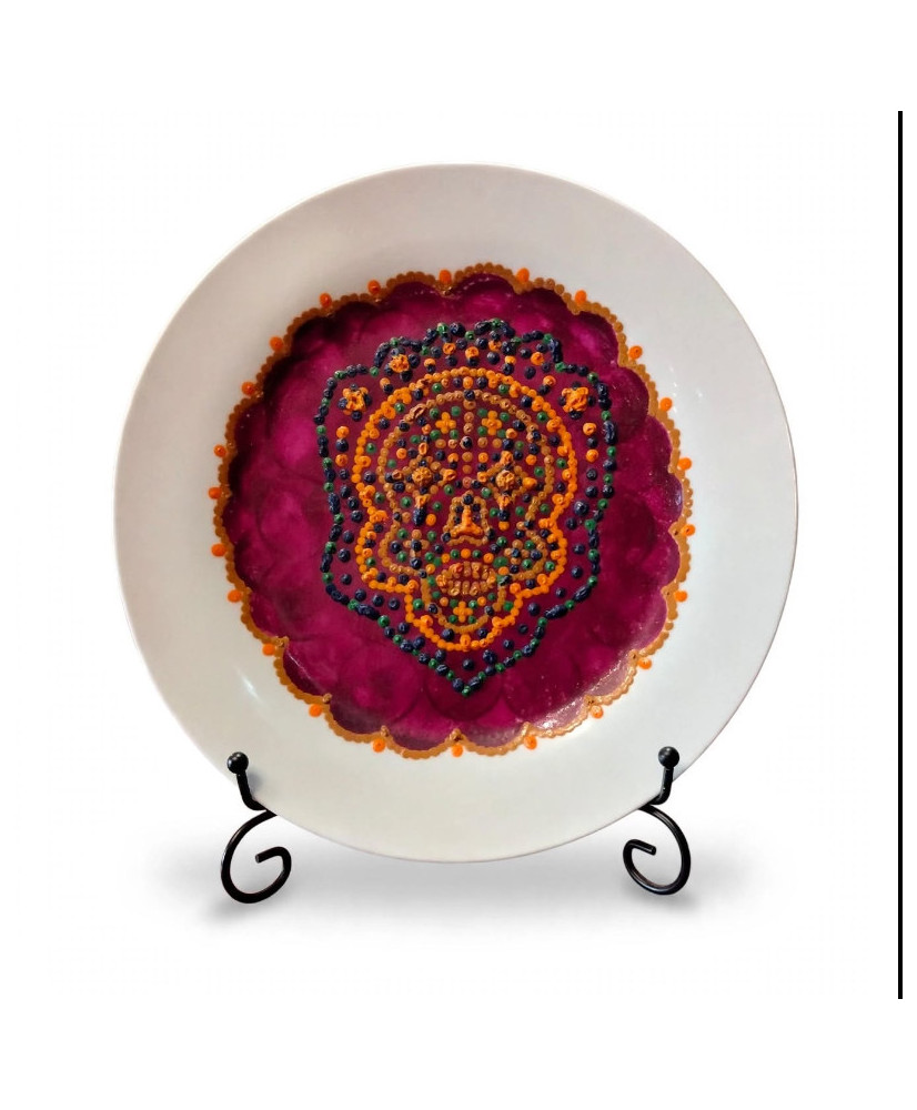 Plato Decorativo Calavera.