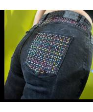 Pantalón Upclycled bordado