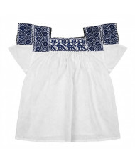 Blusa Artesanal Bordado a Mano.