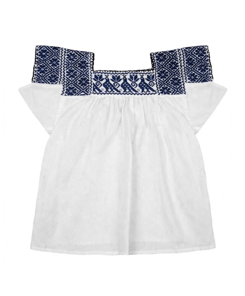 Blusa Artesanal Bordado a Mano.