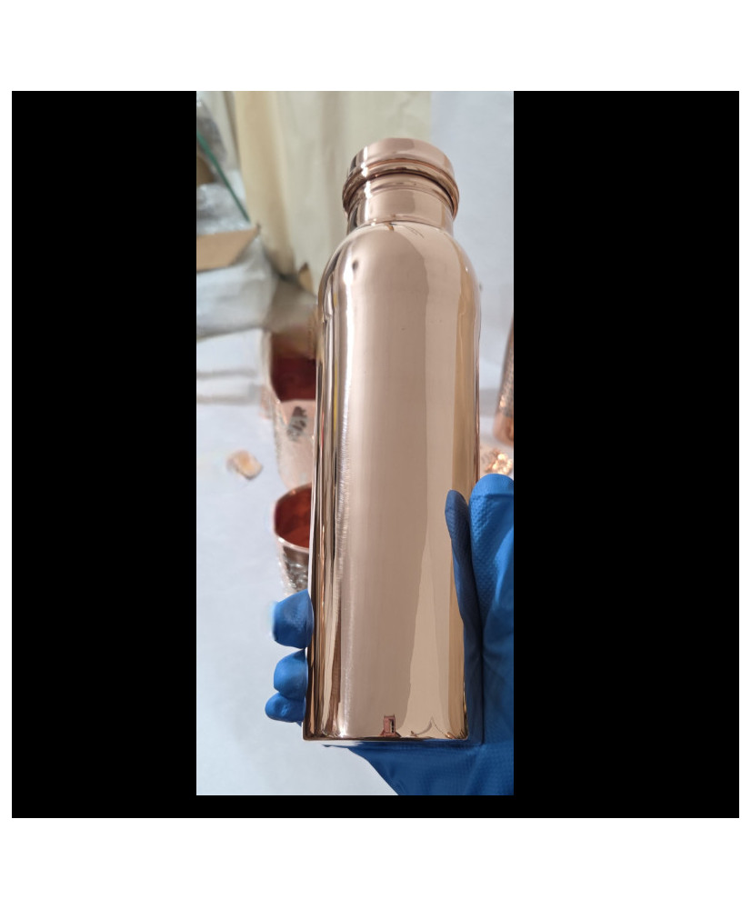 Botella de cobre lisa 