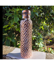 Botella de cobre panal