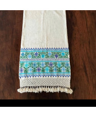 CHAL - Rebozo de Lana Pura - Bordado a Mano.