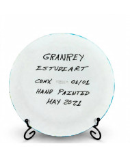 Plato Decorativo Artesanal Pintado a Mano - Quetzal - Granrey Estudiart..
