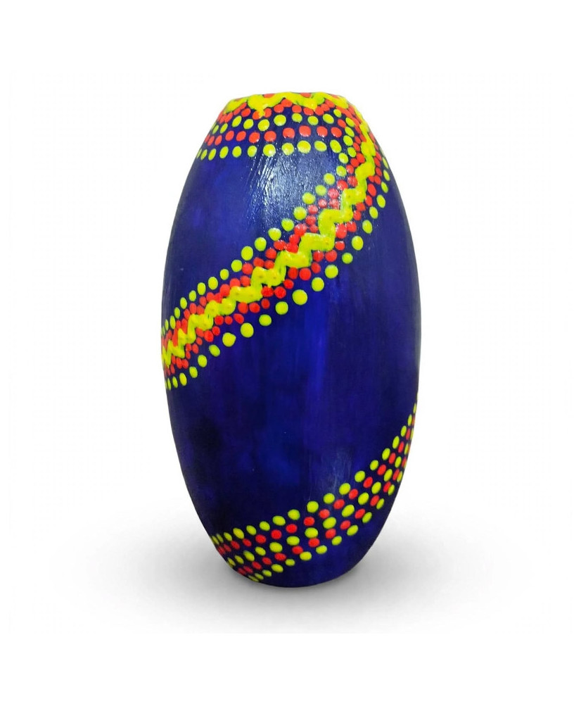 Jarrón o Florero Artesanal pintado a mano.