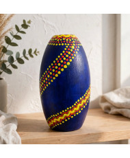 Jarrón o Florero Artesanal pintado a mano.