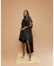 vestido camisero, vestido, vestido corto, vestido largo, vestido negro, vestido con manga