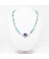 Collar Talavera turquesina