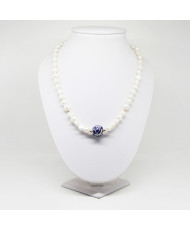 Collar  Azul Talavera perla 
