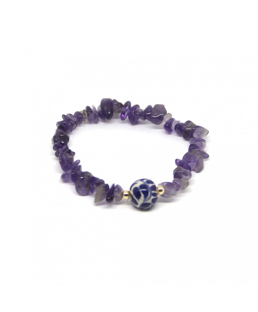 Pulsera Talavera amatista.
