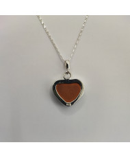 Dije de Talavera biselado en Plata 