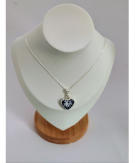 Dije de Talavera biselado en Plata 