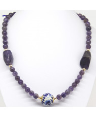 Collar Talavera amatista.