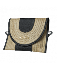 Bolso de Piel y Mimbre