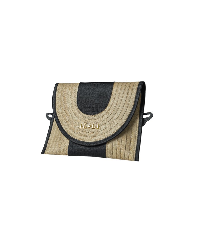 Bolso de Piel y Mimbre