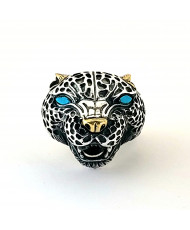 Anillo Jaguar Balam Turquesa num 12