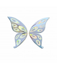 Anillo Ajustable Mariposa Aros Opalo Blanco