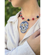 Collar calavera dama 