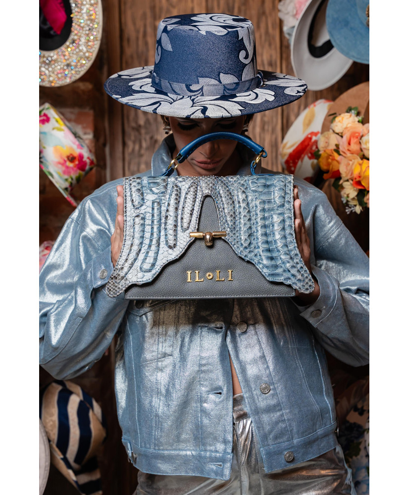 Bolso de Piel y Mimbre