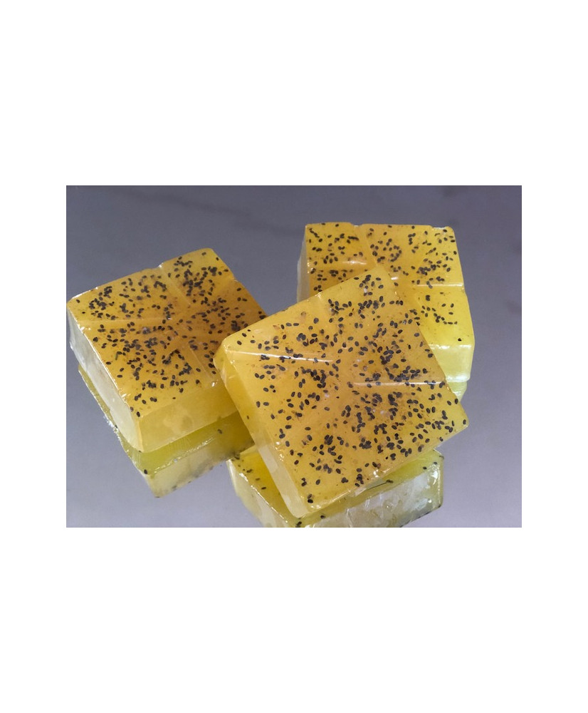 Jabón artesanal de chía y avena base glicerina 100grs