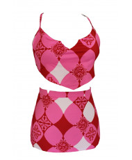 Set romantico estampado