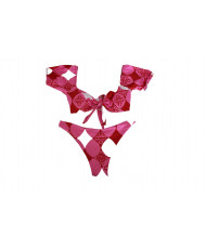 Set Romantico estampado
