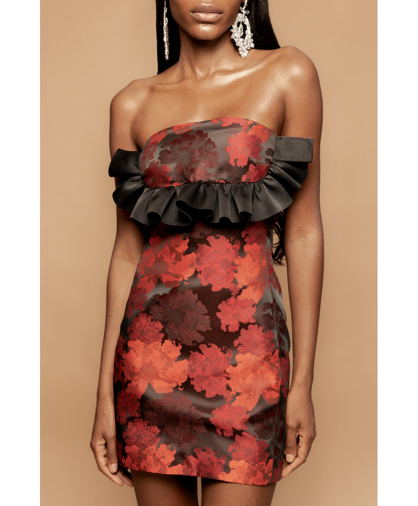 vestido, vestido fiesta, vestido corto, vestido flores, vestido cocktail 