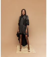 vestido camisero, vestido, vestido corto, vestido largo, vestido negro, vestido con manga