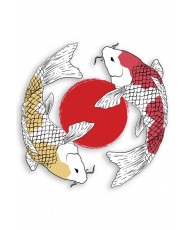 Playera Unisex Peces Koi